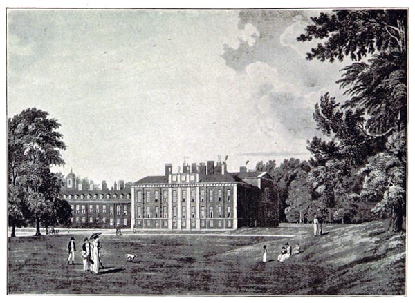 South Front of Kensington Palace in 1819