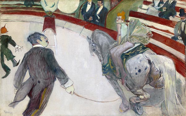 ‘Equestrienne (At the Cirque Fernando)’ - Henri de Toulouse-Lautrec (French, 1864-1901)