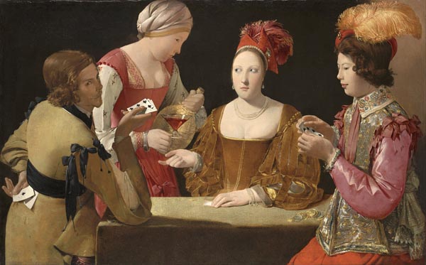‘The Cheat with the Ace of Clubs’ - Georges de La Tour (French, 1593-1652)
