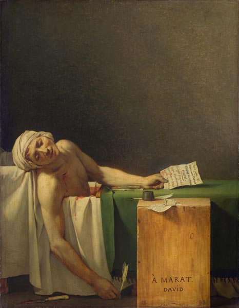 ‘Marat Assassinated ’ - Jacques Louis David (French, 1748 - 1825)