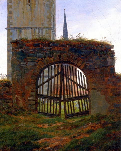 The cemetery gate (the churchyard) - Caspar David Friedrich (1774-1840)