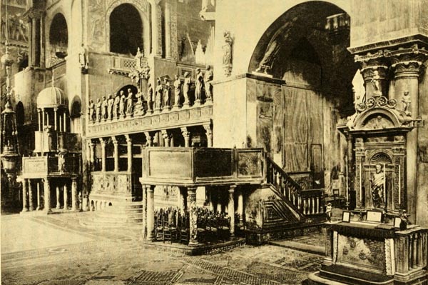 Venice - Saint Mark's, presbytery and pulpits