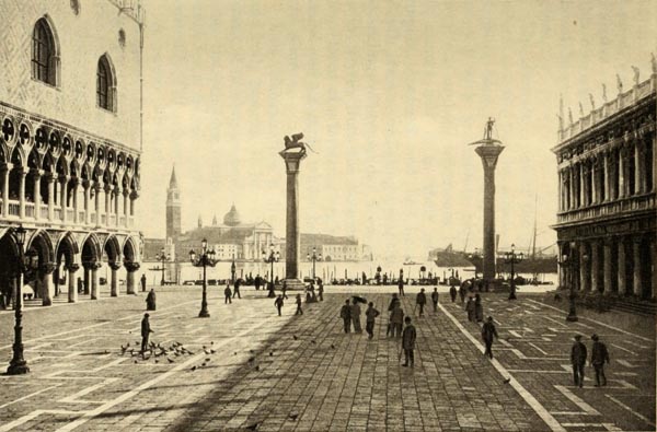 Venice - The Piazzetta of St. Mark, with a view of the Island of St. George