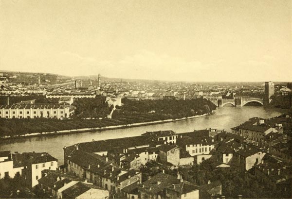 View of the city from the bell-tower of San Zeno