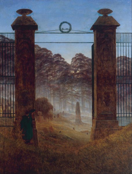 The Cemetery - Caspar David Friedrich (German, 1774-1840)