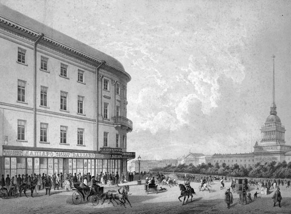 Admiralty Square, St Petersburg - Louis-Julien Jacottet, 1840 - 1865