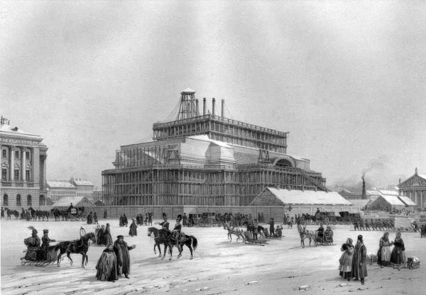 Construction of St Isaac's Cathedral - Auguste de Montferrand, 1845