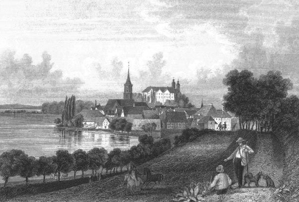 View of Plön, Schleswig-Holstein - Georg Michael Kurz, 1847