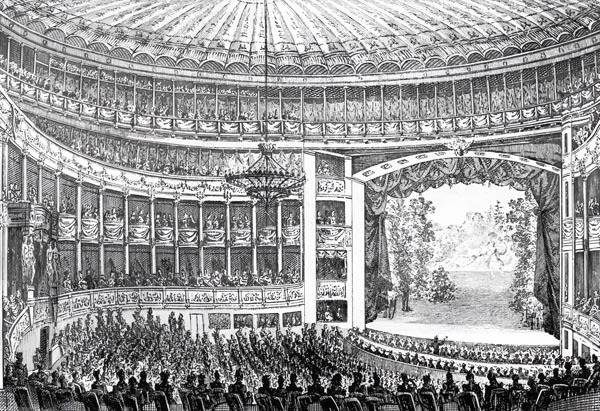 The Auditorium of the Bolshoi Theatre, 1820