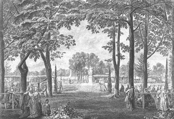 The Tiergarten in Berlin - Daniel Nikolaus Chodowiecki, 1772