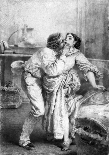 Artist's Love - Mihály Zichy, 1861