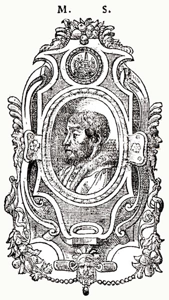 Engraving of Scève ( M. S.)
