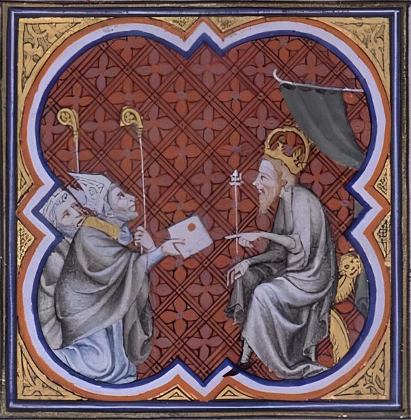 Charlemagne from the Grandes Chroniques de France, Paris, BNF, Fr. 2813